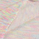 Heather Polyester Cotton French Terry Fabric, 300 gsm, 168 cm — Pink — photo 2