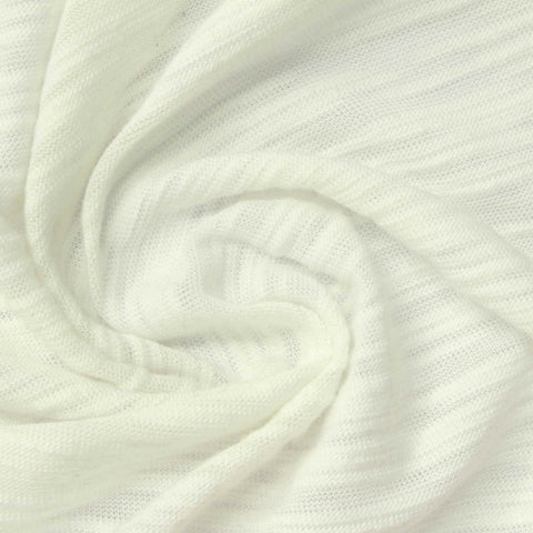 Light Cream Marl Jersey Knit, Polyester, 270 gsm