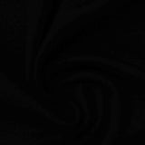 Viscose Polyester Stretch Interlock Knit Fabric, 303 gsm, 160 cm — Black — photo 2
