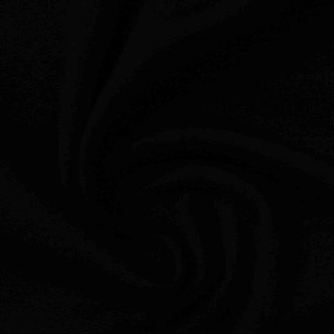 Viscose Polyester Stretch Interlock Knit Fabric, 303 gsm, 160 cm — Black