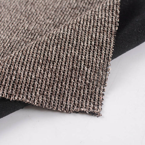 Dark Brown Marl Knit, Polyester, 362 gsm