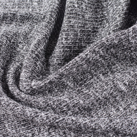 Black Marl Knit, Poly-Viscose, 220 gsm