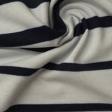 Navy Stripes Knit, Polyester — photo 2