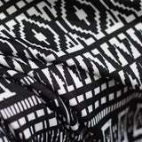 Black Geometric Knit, Polyester — photo 2