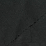 Tencel Lyocell Polyester Blend Rib Knit Fabric, 150 gsm, 150 cm — Black — photo 2