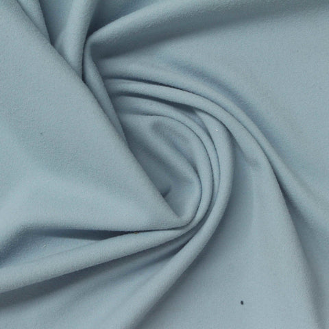 Brushed Nylon Stretch Interlock Knit Fabric, 210 gsm, 165 cm — Blue