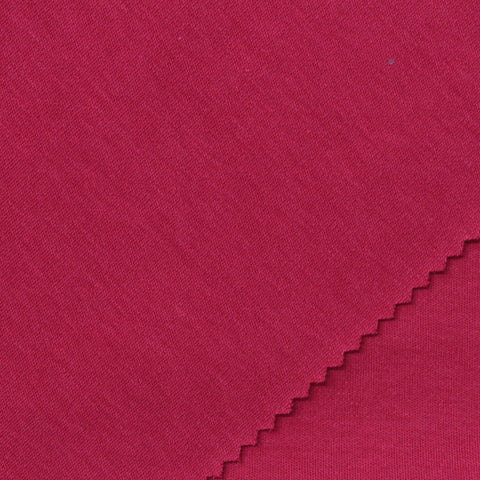 Tencel Lyocell Cotton Stretch Interlock Knit Fabric, 270 gsm, 160 cm — Red