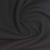 Cotton Polyester Blend Stretch Knit Fabric, 280 gsm, 170 cm — Black — photo 2