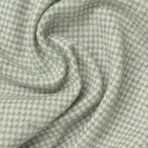 Grey Square Jacquard, Cotton-Poly