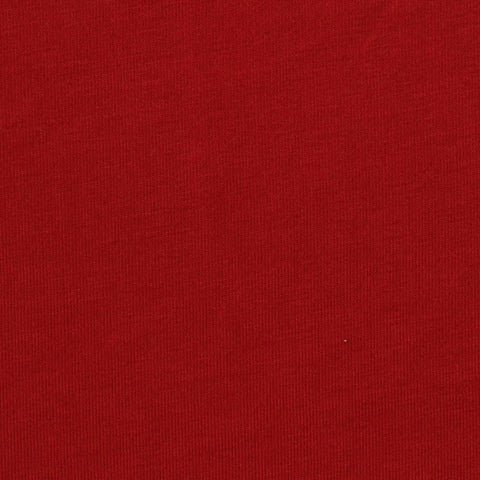Polyester Viscose Stretch Jersey Knit Fabric, 180 gsm, 165 cm — Red