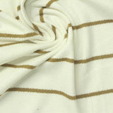 Khaki Horizontal-Stripe Jersey Knit, Viscose — photo 2