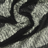Black Stripes Chunky Knit, Poly-Viscose — photo 2
