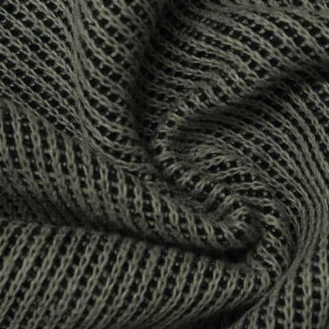 Polyester Cotton Interlock Knit Fabric, 366 gsm, 155 cm — Green