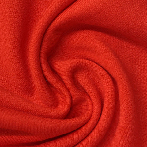 100% Polyester Fleece Fabric, 200 gsm, 170 cm — Red