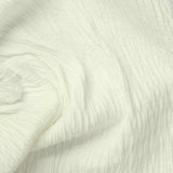 Cotton Polyester Stretch Crepe Fabric, 220 gsm, 145 cm — White — photo 2