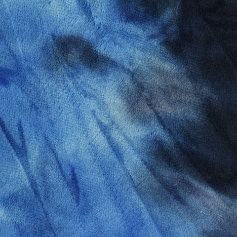 Blue Abstract Sherpa Fleece, Polyester