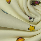 Blue Diamond Interlock Knit, Poly-Cotton — photo 2