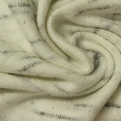 Light Cream Marl Chunky Knit, Viscose-Poly