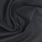 Viscose Polyester Stretch Ponte Knit Fabric, 300 gsm, 160 cm — Black — photo 2