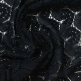 Black Openwork Lace, Polyester — photo 2