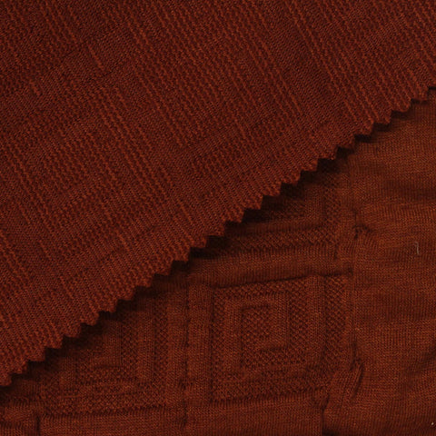 Rust Square Jacquard, Polyester