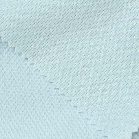 100% Polyester Piqué Knit Fabric, 230 gsm, 165 cm — Blue