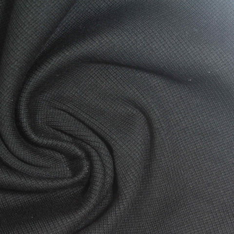 Dark Grey Marl Rib Knit, 360 gsm