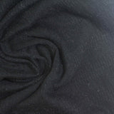 Cotton Polyester Stretch Crepe Fabric, 190 gsm, 130 cm — Black — photo 2