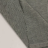 Black Vertical-Stripe Jersey Knit, Polyester — photo 2