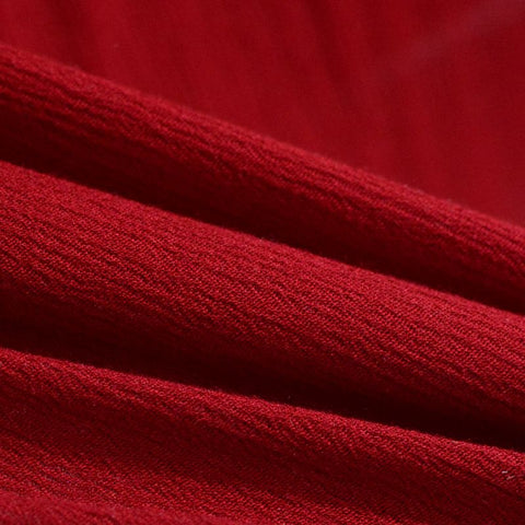100% Viscose Crepe Fabric, 130 gsm, 130 cm — Red