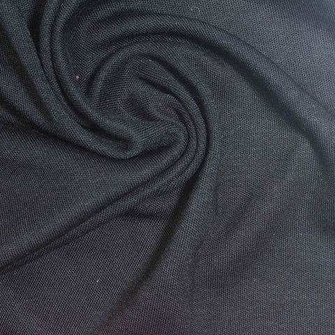Modal Stretch Interlock Knit Fabric, 230 gsm, 160 cm — Navy