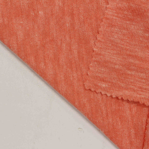 Orange Marl Chunky Knit, Poly-Cotton, 150 gsm