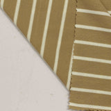 Tan Horizontal-Stripe Jersey Knit, Poly-Viscose — photo 2