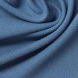 Polyester Stretch Linen-Look Fabric, 200 gsm, 160 cm — Blue — photo 2