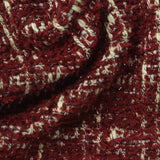Red Textured-Check Bouclé, Poly-Cotton — photo 2