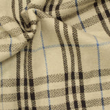 Dark Brown Bold-Plaid Jacquard, Poly-Viscose — photo 2