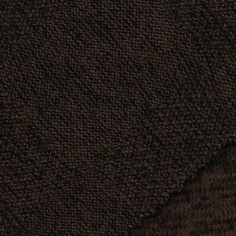 Dark Brown Marl Chunky Knit, 190 gsm