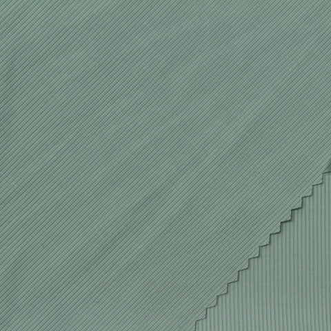 Nylon Stretch Rib Knit Fabric, 160 gsm, 135 cm — Green