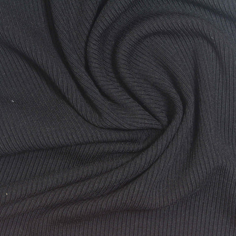 Black Rib Knit