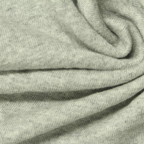 Light Grey Heathered-Marl French Terry, Cotton