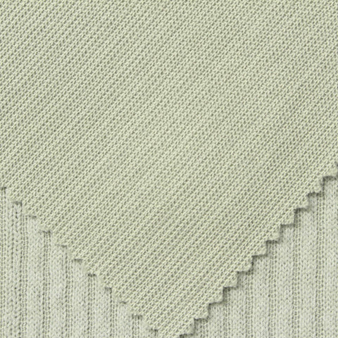 Polyester Stretch Rib Knit Fabric, 310 gsm, 160 cm — Green