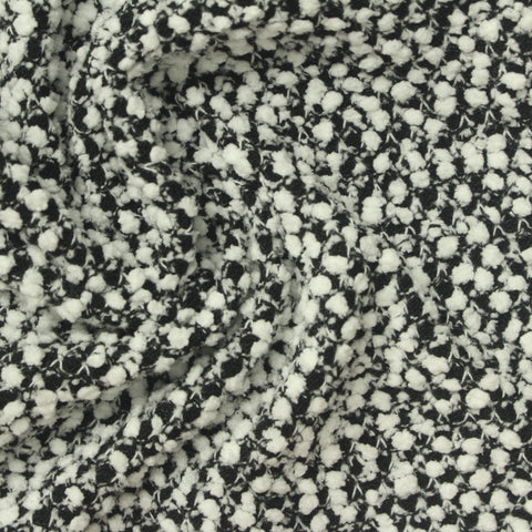 Black Marl Chunky Knit, Polyester, 400 gsm