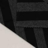 Black Horizontal-Stripe Jersey Knit, Cotton — photo 2