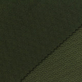 Dark Green Tone-on-Tone Interlock Knit, Polyester — photo 2