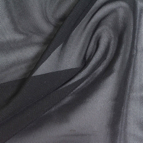 Polyester Stretch Mesh Fabric, 150 gsm, 165 cm — Navy