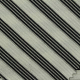 Black Horizontal-Stripe Knit, Poly-Viscose — photo 2