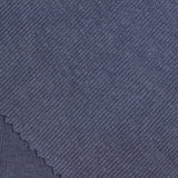 Heathered Blue Marl Rib Knit, Poly-Cotton — photo 2