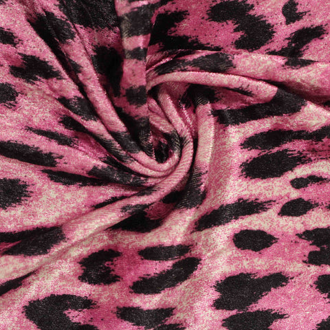 Black Leopard Knit, Polyester