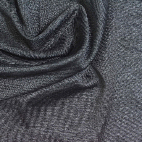 Dark Grey Heathered-Marl Jersey Knit, Polyester, 150 gsm