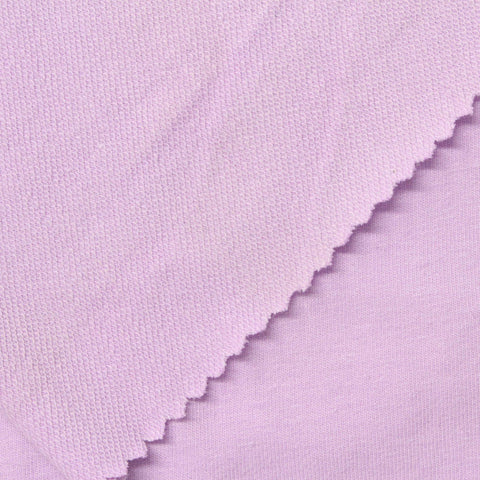 Cotton Stretch French Terry Fabric, 220 gsm, 180 cm — Purple